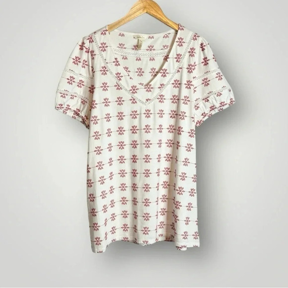 Matilda Jane | Enchanted Garden Carolina Eyelet Top Short Sleeve V Neck - Picture 2 of 7